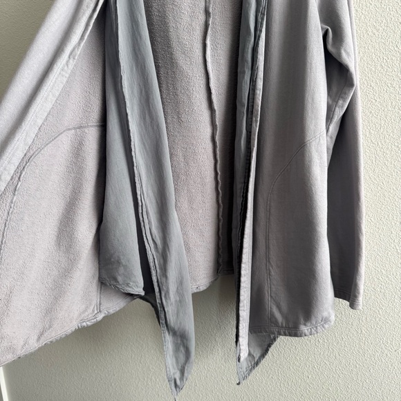 Prairie Underground Unphased Hoodie Grey Double Layer Organic Cotton Lagenlook - Picture 5 of 13